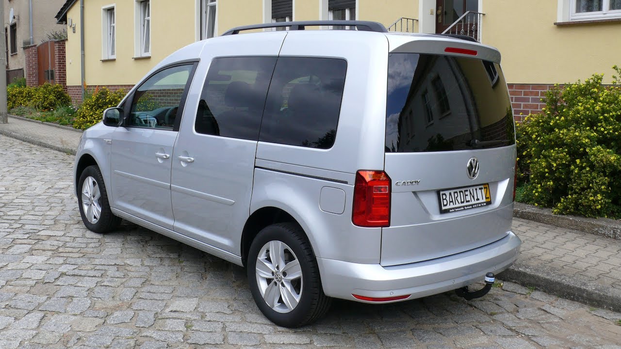 VW Caddy 1,4 TSI Neuwagen mit AHK Navi silbermet. YouTube