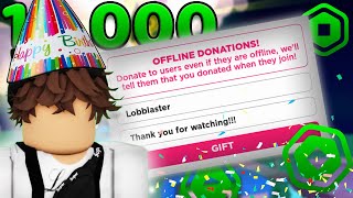 Giving Robux to Viewers in Pls Donate! (Birthday Celebration Stream) 🔴[Live]🔴