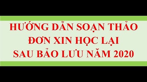 Hướng dẫn điền đơn bảo lưu kết quả tuyển sinh năm 2024