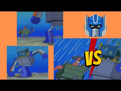 battle robot, SpongeBob Squidward vs patrickstar #spongebob # ...