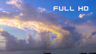 Timelaps Hd Sunset Golden Hour Clouds
