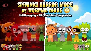 Sprunki Horror Mode vs Normal Mode 😱 | Full Gameplay + All Characters Comparison