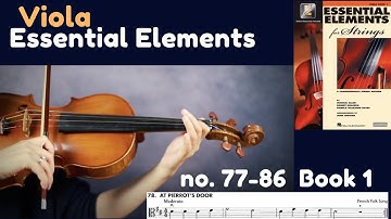 [Essential Elements Viola] Book 1. no. 77-86