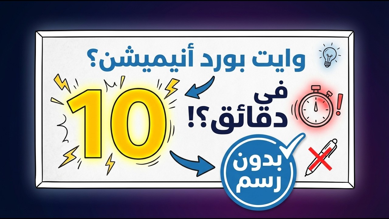 الربح من الوايت بورد انيميشن  | مهارة تتعلمها في 10 دقائق وتكسب منها #الربح_من_الانترنت #تعلم