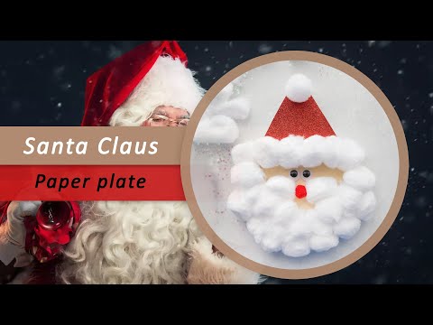 Santa Claus/Making Santa Claus from Paper plate /Christmas Home Decor Ideas/Christmas Craft for Kids