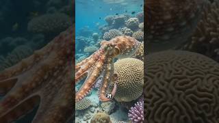 🐙 This Sea Creature Has 3 Hearts! 😱 #shorts #Octopus #OceanFacts