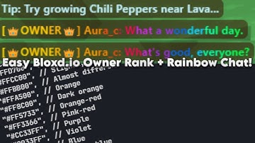 How to make Owner Tag chat Codes in Bloxd.io! (Tutorial)