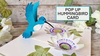 Pop Up Hummingbird Card (Bibi's Collection for Spellbinders)