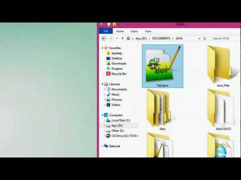 Run Java Program by Drag and Drop