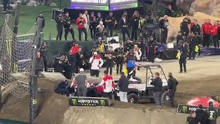 Supercross Anaheim 1, Justin Barcia And Malcom Stewart Crash - January 10, 2026, 635-640 Pm