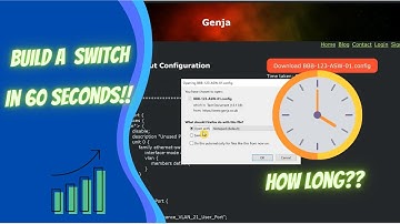 Genja Demo - Build a switch in 60 seconds. Juniper automated configuration generator (Tutorial)