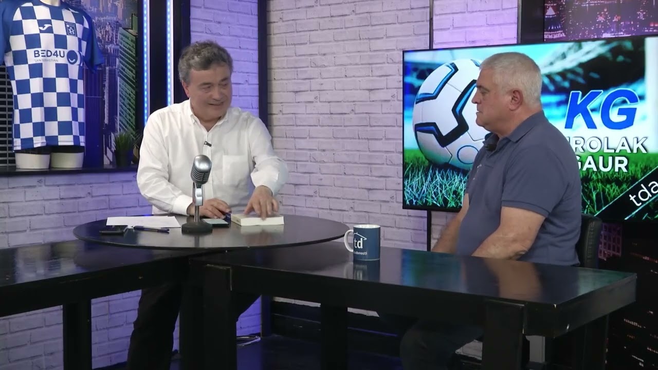 Javier Mendiburu, Presidente del Club Atlético de San Sebastián, en Kirolak Gaur 