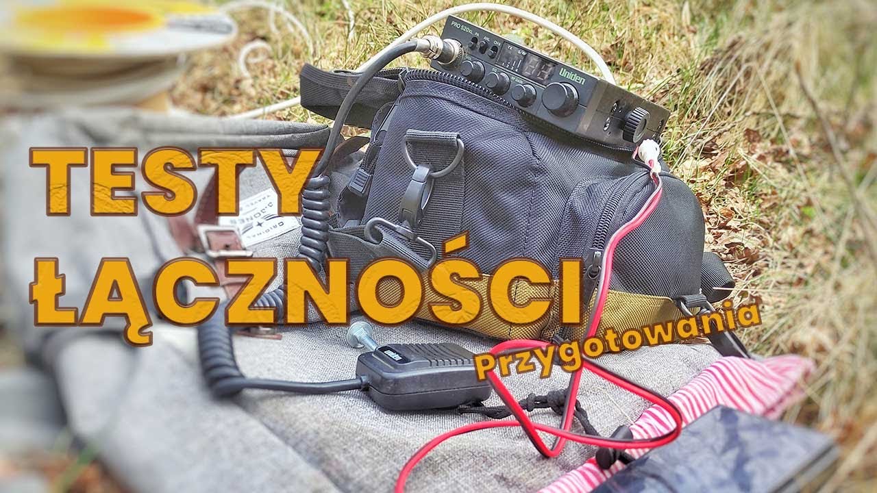 Przygotowania do łączności awaryjnej CB, test anteny DIPOL DIY