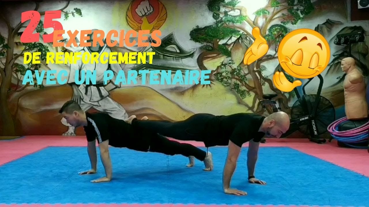 25 EXERCICES DE RENFORCEMENT MUSCULAIRE AVEC UN PARTENAIRE 🔥🔥🔥👍
