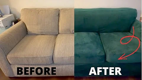 Review of H.VERSAILTEX Modern Velvet Plush 4-Piece Sofa Slipcover (Vintage Green)