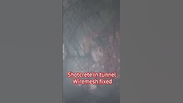 lattice girder wiremesh shotcrete #tunnelconstruction #construction #tunnelling