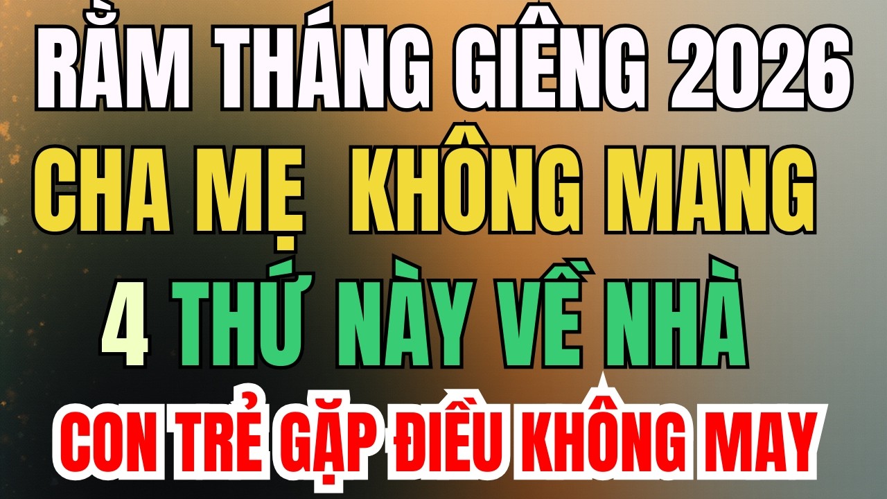 : Đầu Năm 2026: Tránh Xa 4 Vật Này Nếu Không Muốn Con Trẻ Gặp Điều Không May?