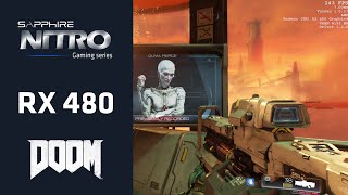 SAPPHIRE NITRO+ RX 480 Doom (2016) Gameplay 1080p