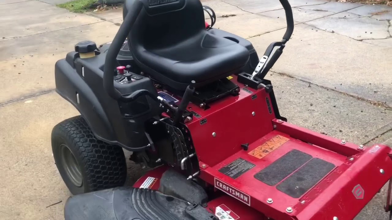 How to operate a craftsman zero turn YouTube