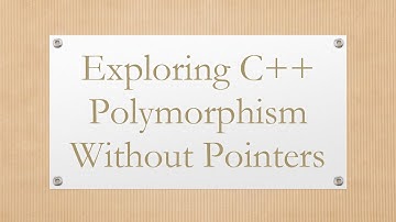 Exploring C++ Polymorphism Without Pointers