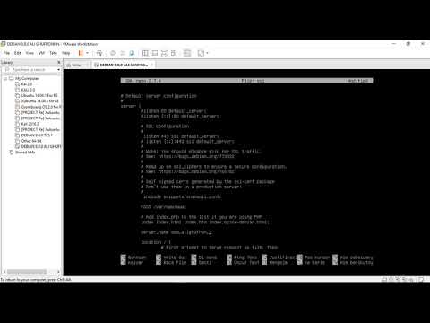 HTTP/HTTPS Nginx Web Server Debian 9.8.0 Configuration