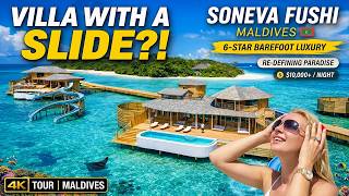 Soneva Fushi Maldives  Ultimate 6star Barefoot Luxury Resort  Villa With A Slide 4k Tour