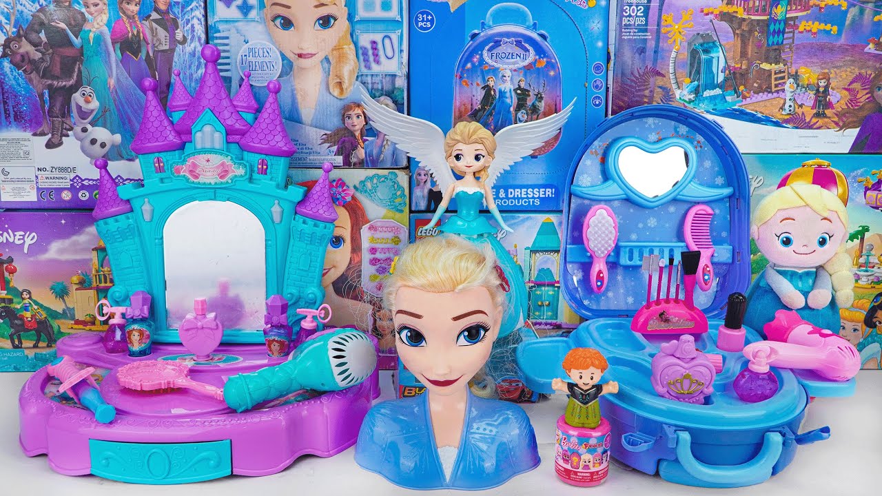 Disney Princess Toys Collection Unboxing | Disney Elsa Beauty Playset with Frozen Styling Head