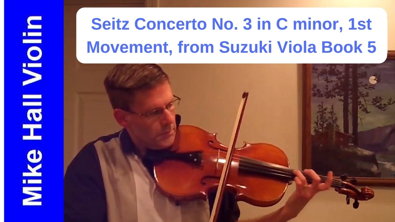 Seitz Concerto No 3 in C Minor 9 from Suzuki Viola Book 5 YouTube