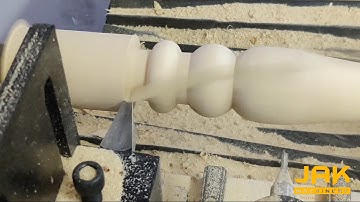 Auto Carving after turning : Auto tool changing cnc wood lathe