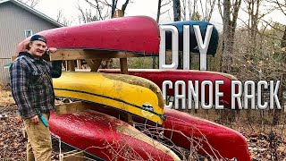 Canoe & Kayak Rack Build Start to Finish DIY