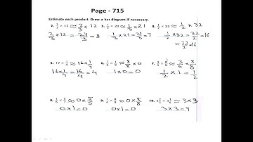 Grade 5 Lesson Estimate Products of Fraction