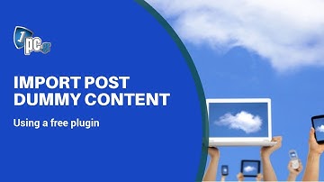 Import dummy content in posts pages and more