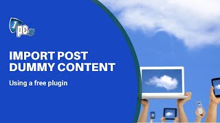 Import dummy content in posts pages and more