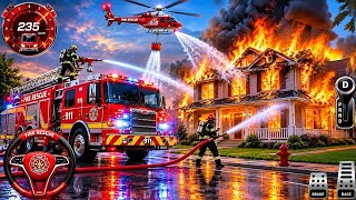 Fire Fighter City Rescue Simulator 3D - US 911 Emergency Fire Truck Driving  - Android Gameplay screenshot 4