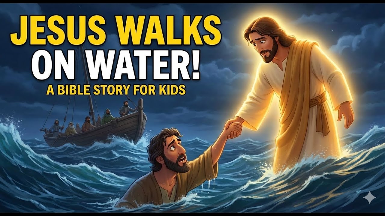 Jesus Walks on Water | Bible Story for Kids | Animated Bible Lesson