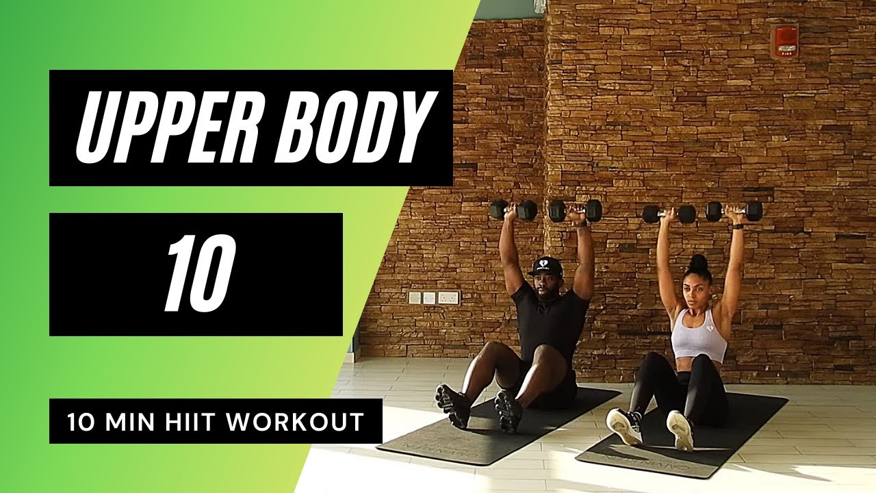 10 MIN UPPER BODY WORKOUT AT HOME // HIIT | MrandMrsMuscle - YouTube