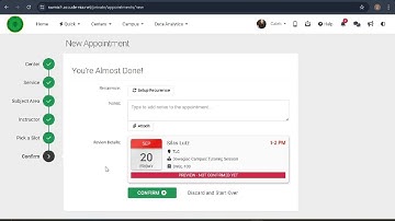 Accudemia: Making an Appointment