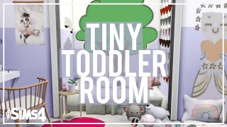 The Sims 4: Room Build | TINY TODDLER ROOM 👧🏻 |   CC Links.