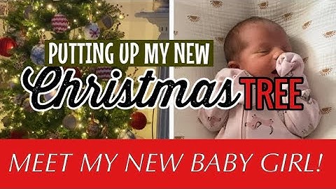 Putting Up My New Christmas Tree & Meet My New Baby Girl! | King of Christmas 6.5’ Yorkshire Fir