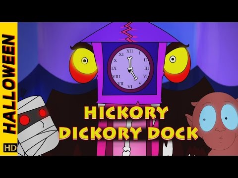 Hickory Dickory Dock  (HD)  | Nursery Rhymes | Spine -Tingling Halloween Music | Halloween Special