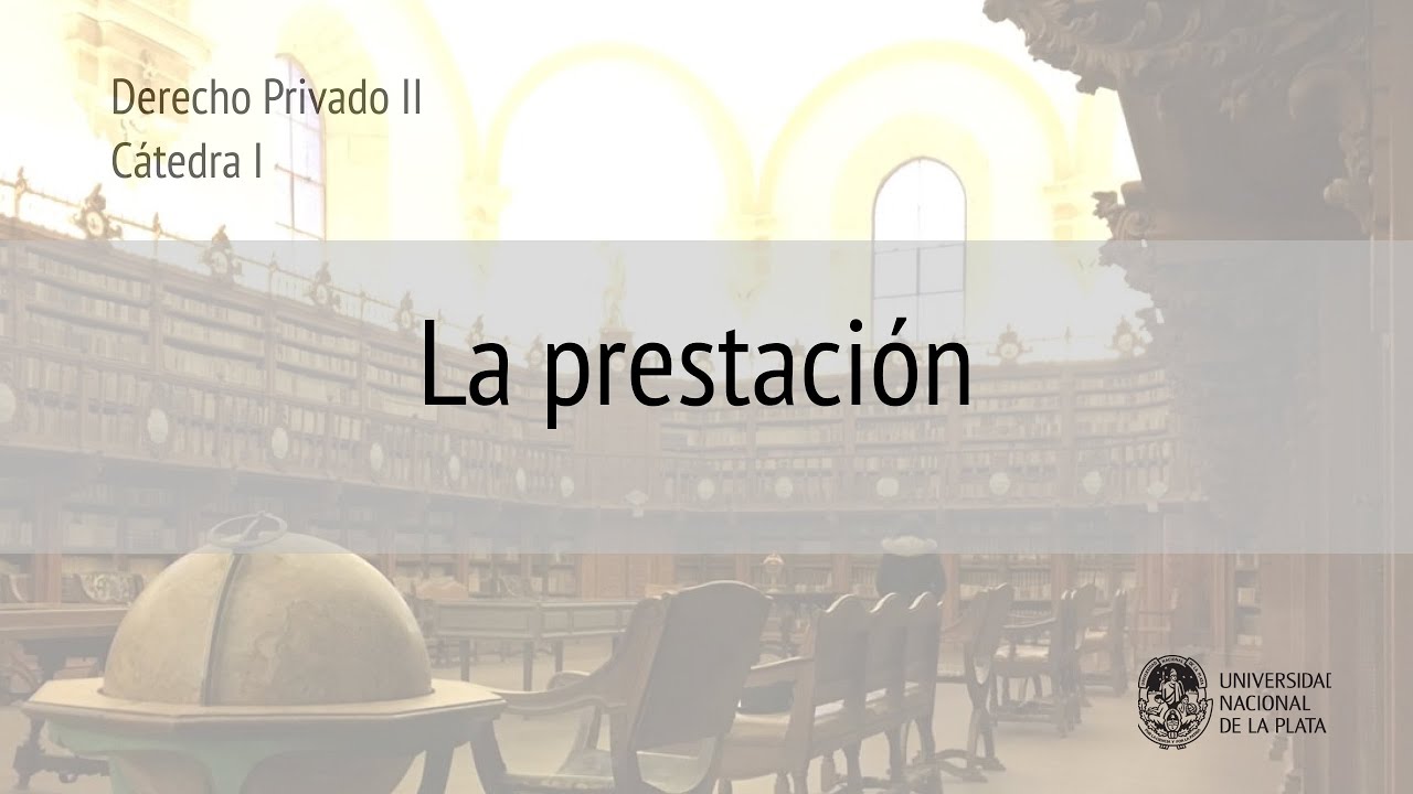 La prestación. Prof. Rosario Echevesti