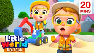 In meiner Sandkiste👷🏼| Kinderlieder für Kleinkinder | Little World Deutsch