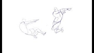 Fight Pose Drawing Practice 1