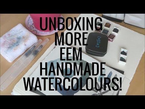 Unboxing more EVENTUALLY EVERYTHING MIXES handmade watercolours!