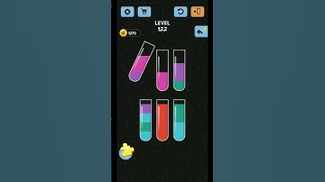 Water Color Sort Level 122 WalkThrough Solution Gameplay | user help | #watercolor#shorts#level122