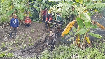 xe công nông câu đẩy chở chuối đường lầy cực kỳ khỏe