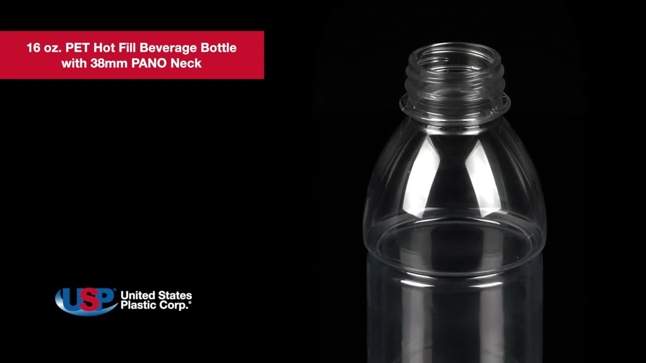 16 oz. PET Hot-Fill Beverage Bottle | U.S. Plastic Corporation®