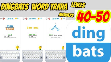 Dingbats - Word Trivia - Game All Levels 41 - 50 Hardest Puzzle Solved Complete Gameplay IOS/Andriod