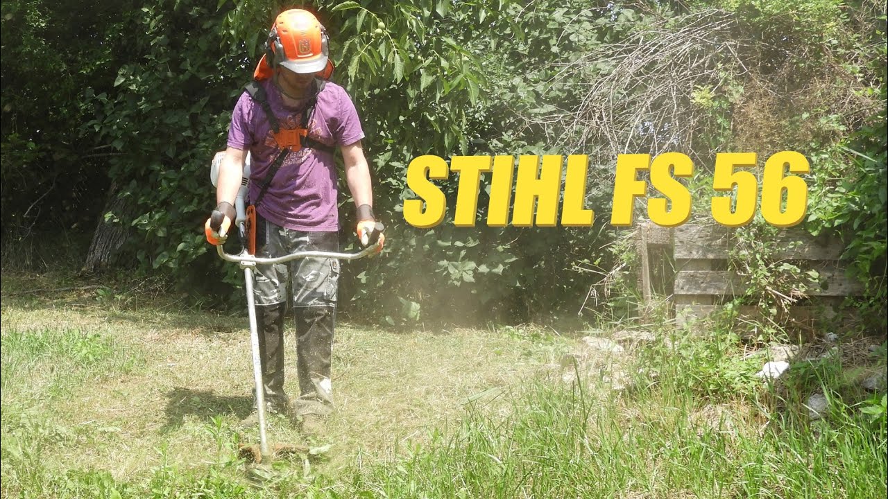 STIHL FS 56 - 1 FULL TANK - YouTube