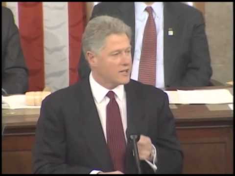 President Clinton - The 1996 State of Union address - January 23, 1996